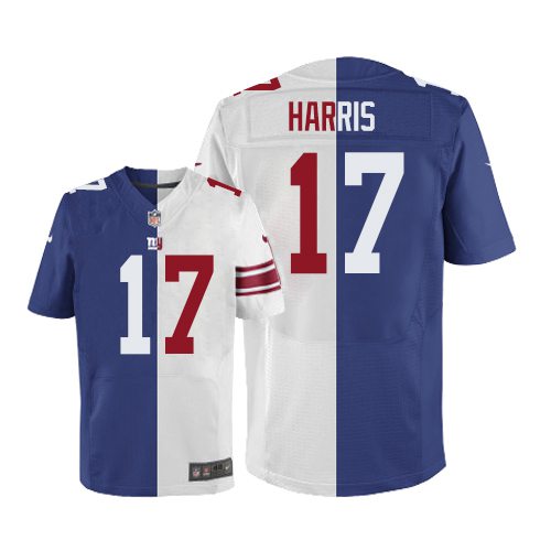 Nike Giants #17 Dwayne Harris Royal Blue/White Men's Stitched NFL Elite Split Jersey